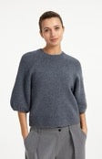 YaYa Knit Sweater With Balloon Sleeves (+2 colours)