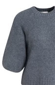 YaYa Knit Sweater With Balloon Sleeves (+2 colours)