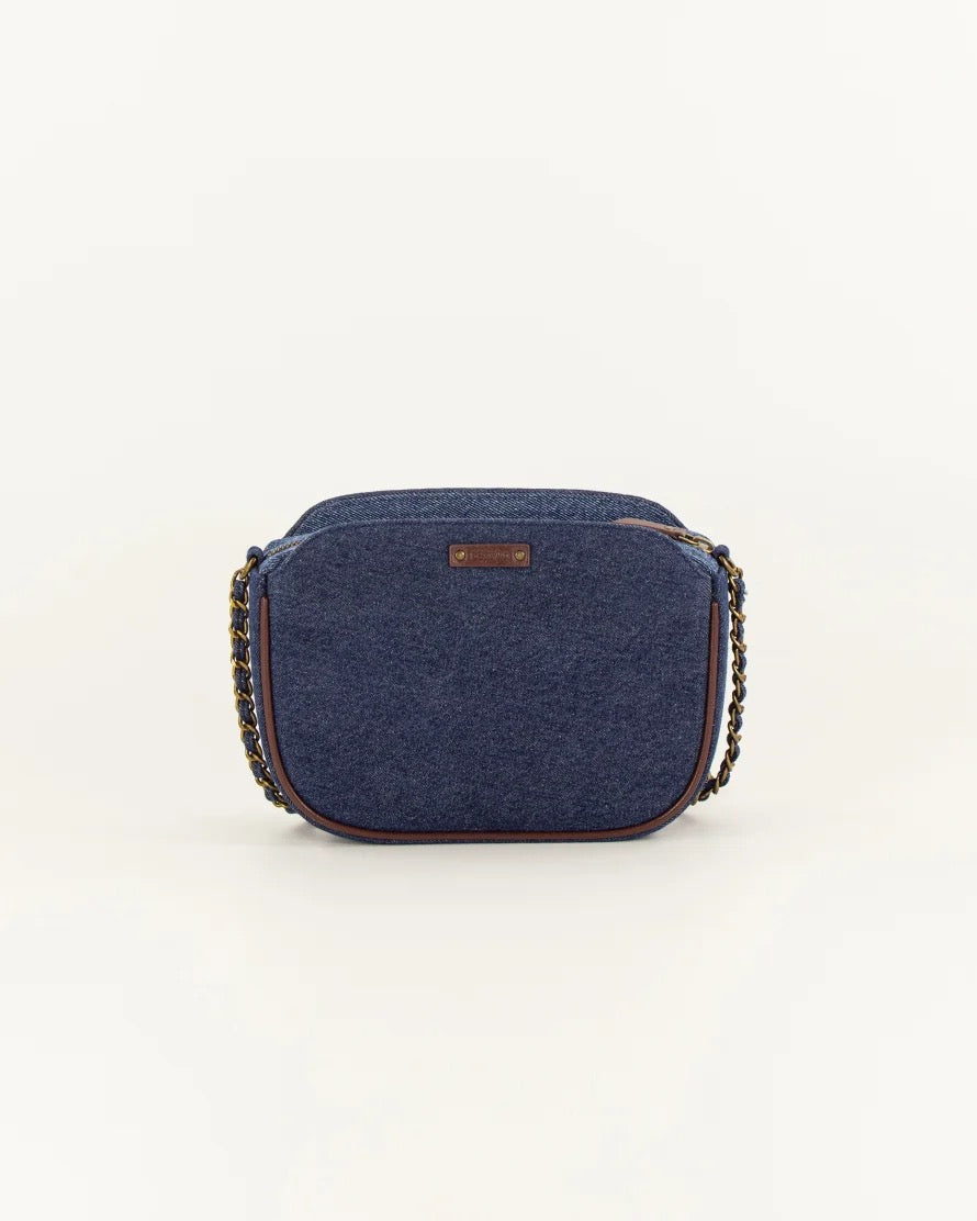 Sessun Divine Braided Denim Chain Bag