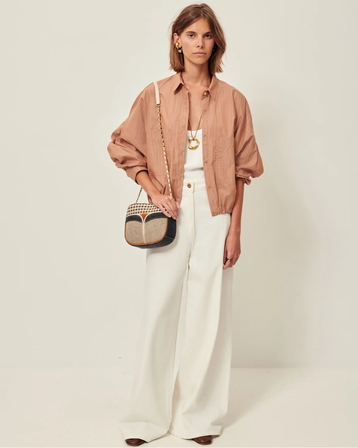 Sessun Casaba Shacket With Ties