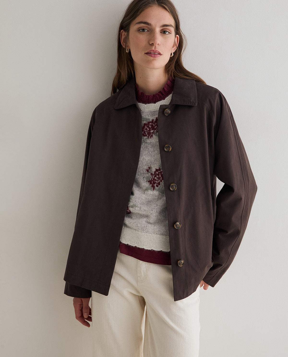 Yerse Short Trench Coat