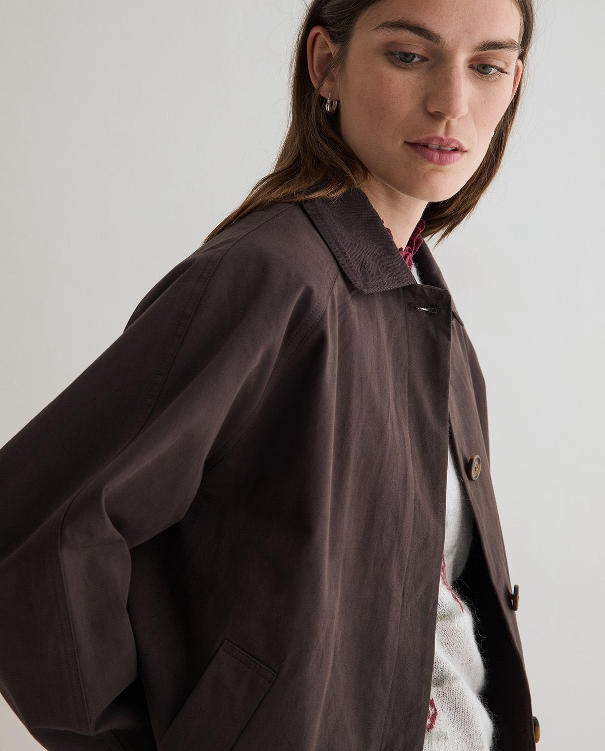 Yerse Short Trench Coat