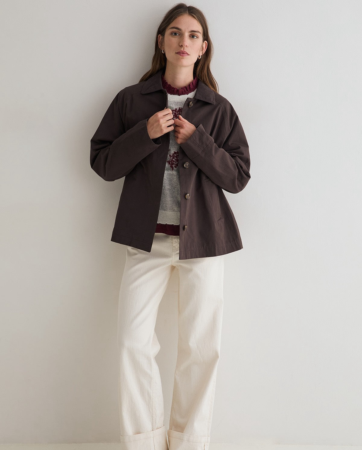 Yerse Short Trench Coat