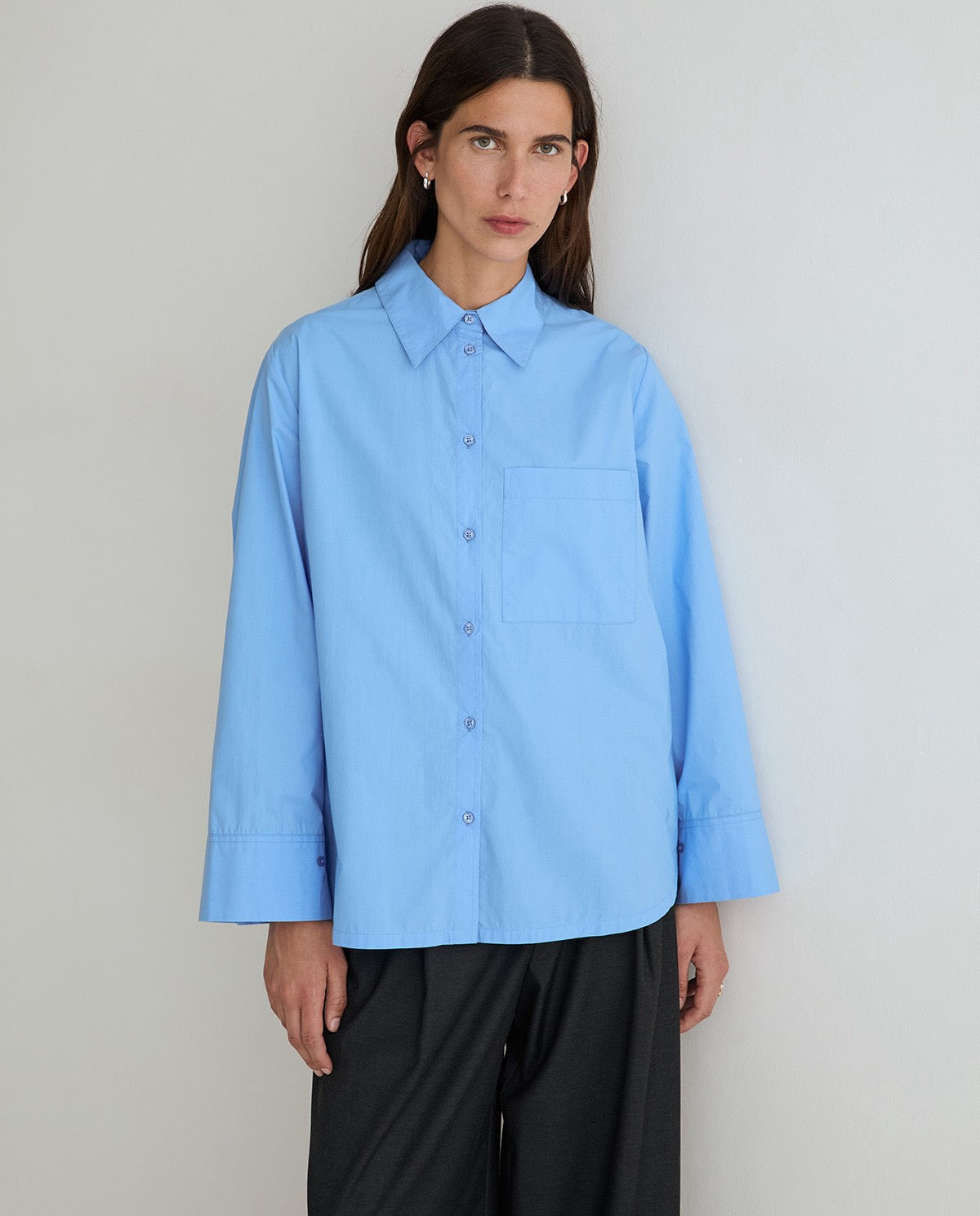 Yerse Oversize Poplin Shirt
