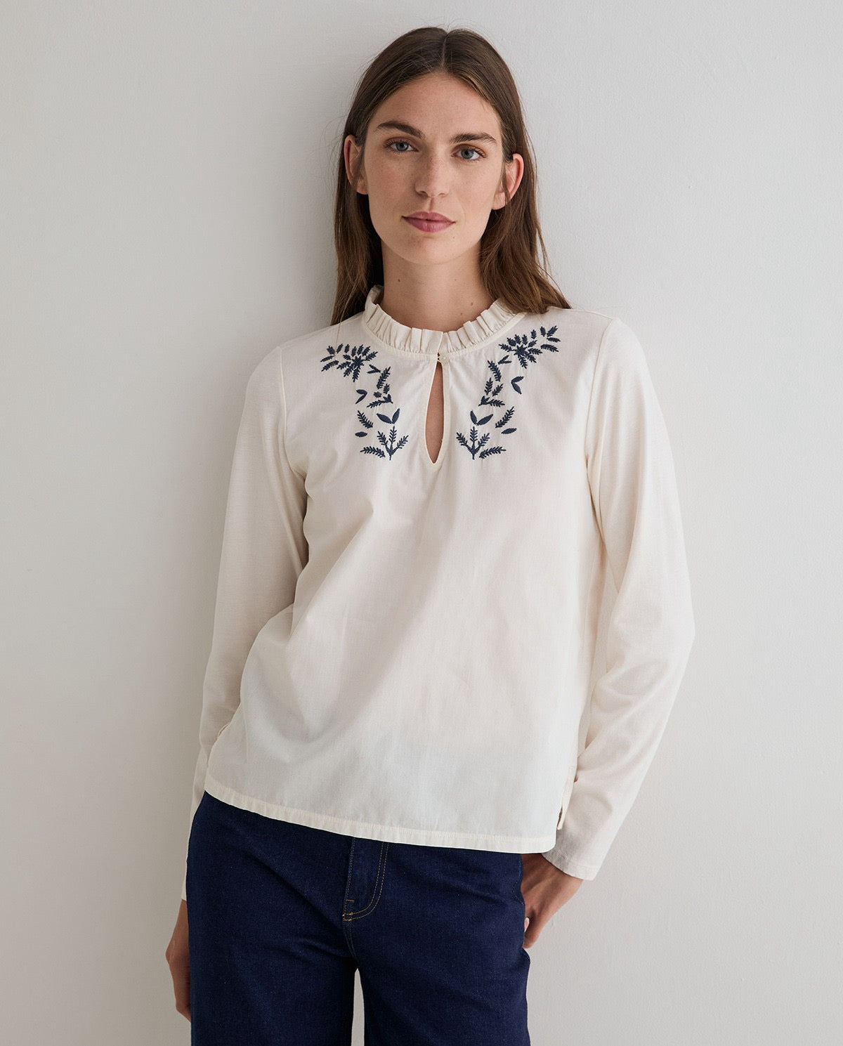 Yerse Embroidered Top