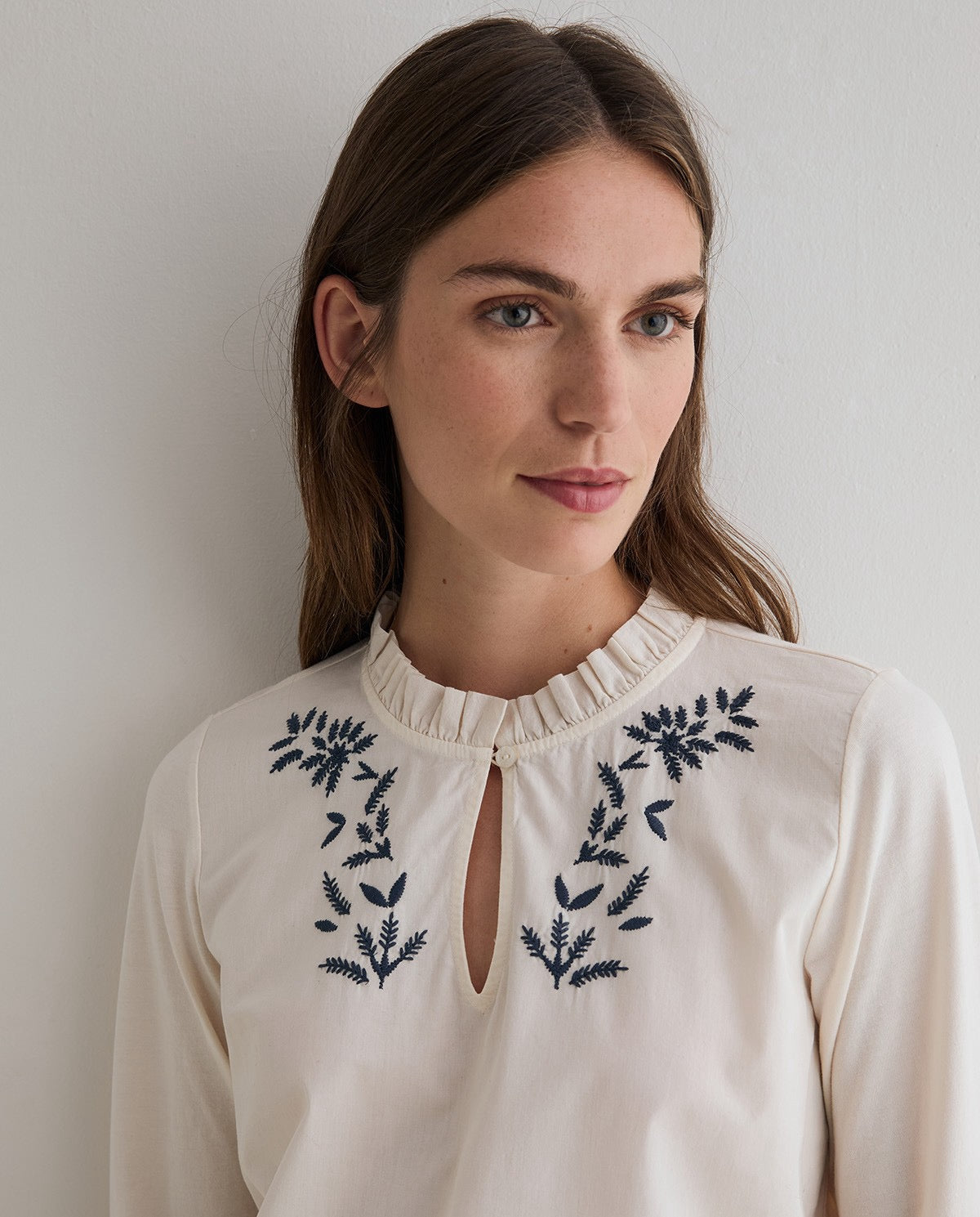 Yerse Embroidered Top