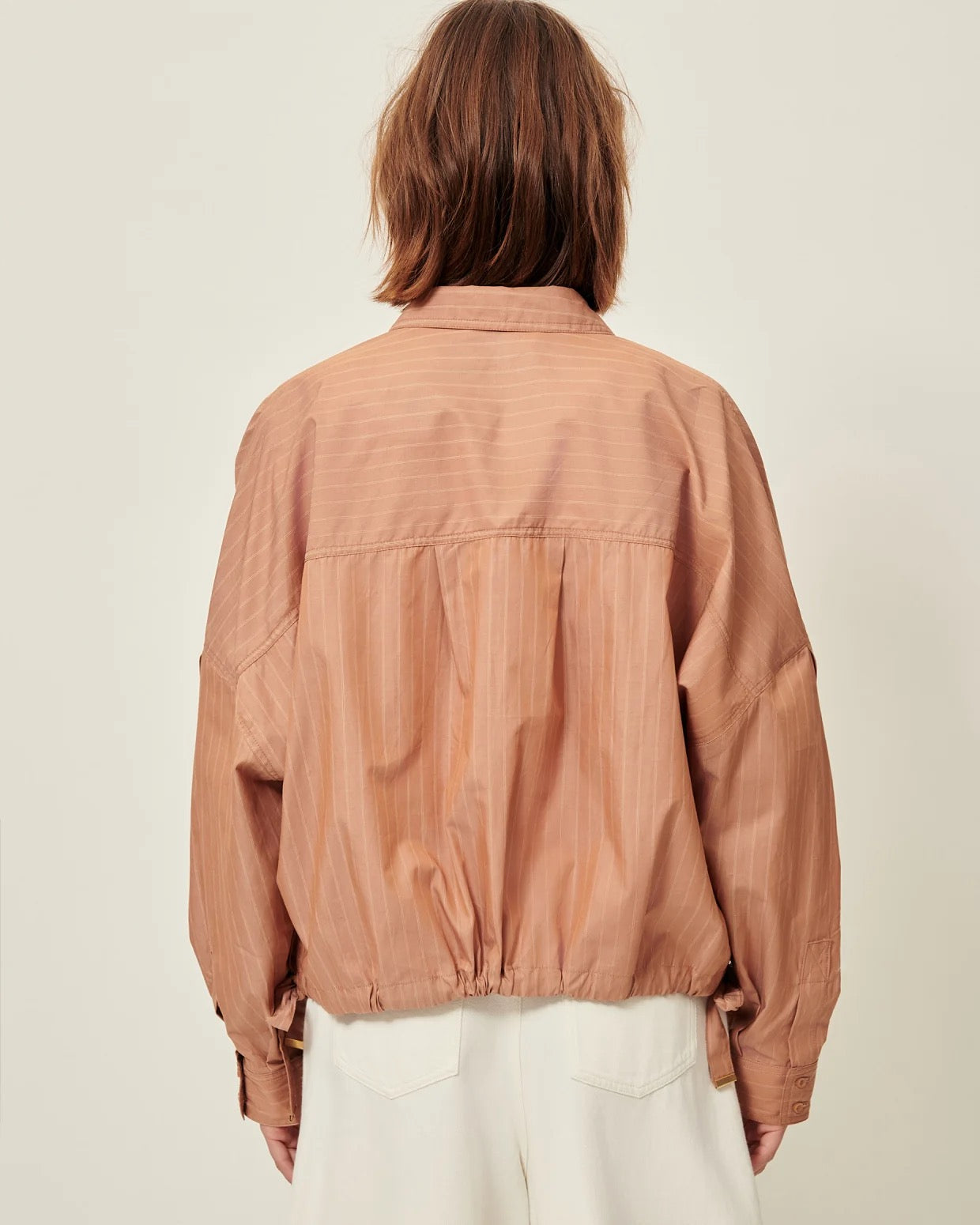 Sessun Casaba Shacket With Ties