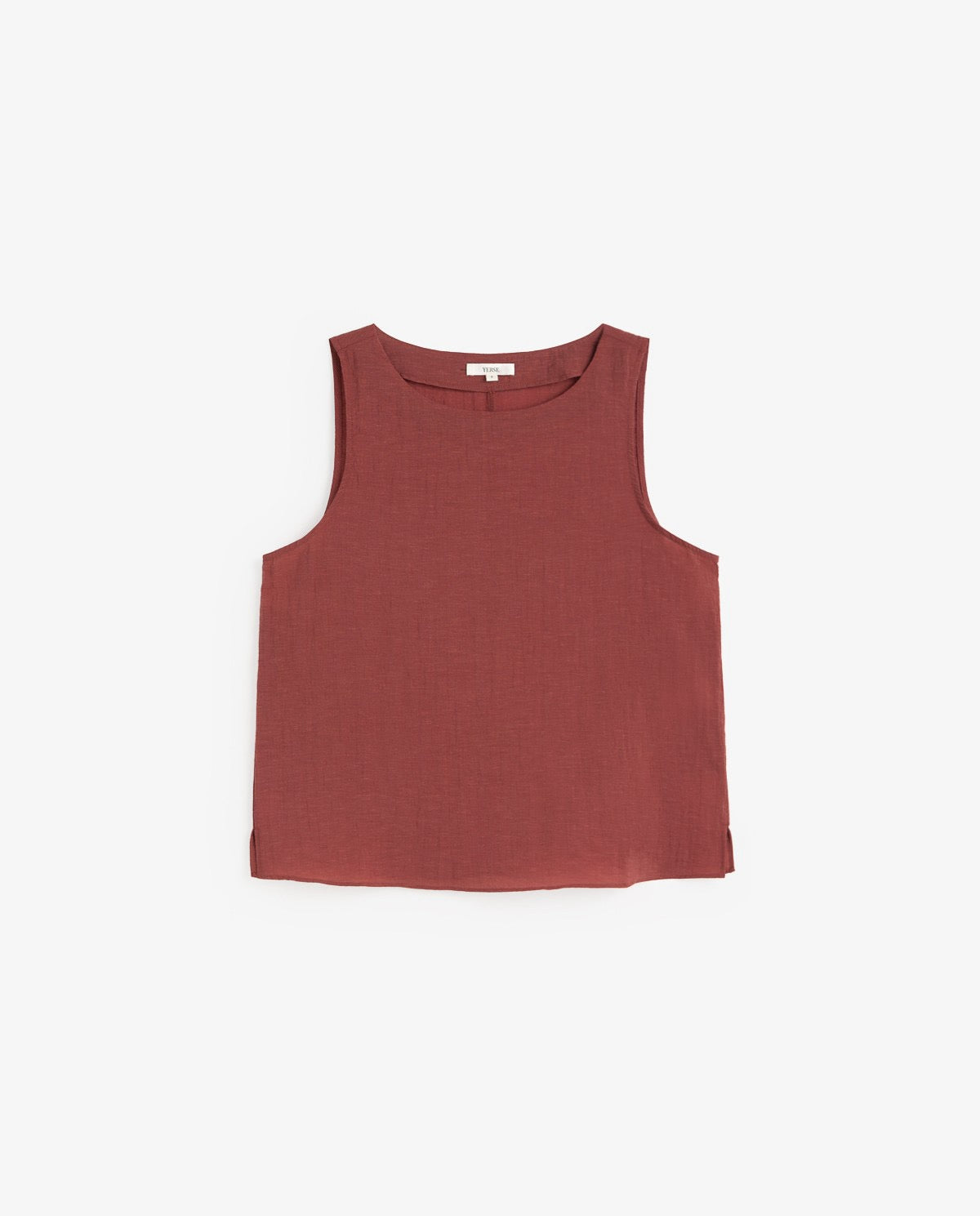 Yerse Bateau Neck Sleeveless Top