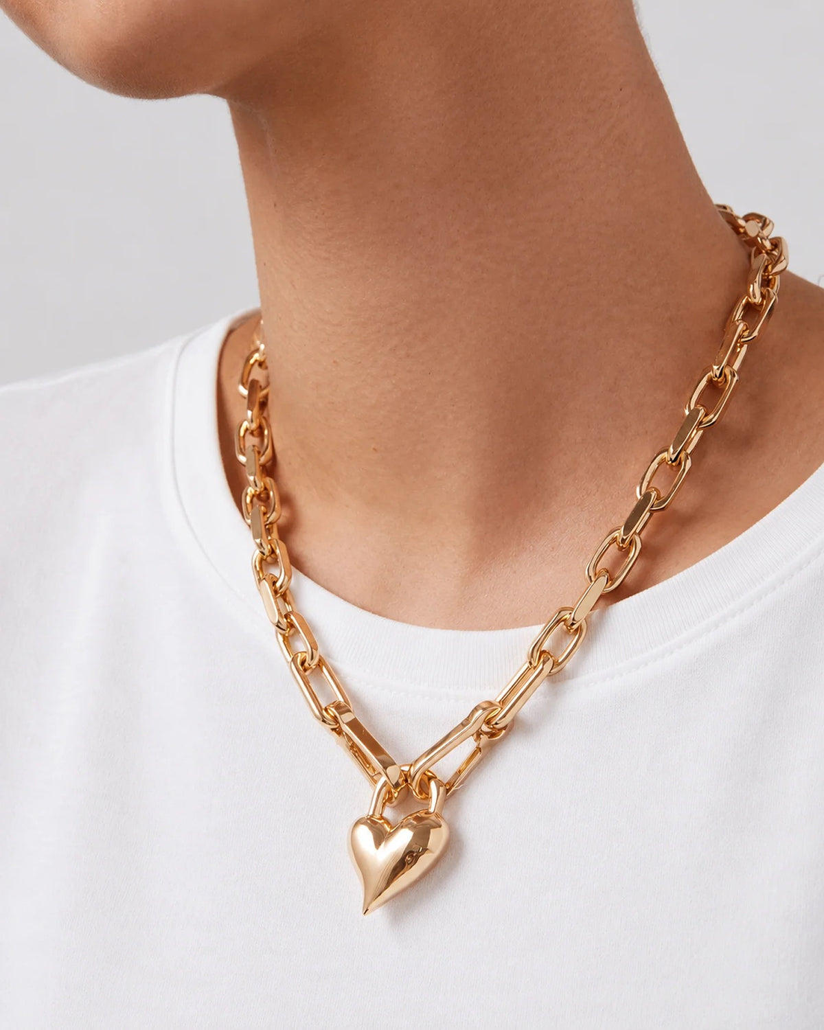 Jenny Bird Padlock Heart Pendant Necklace