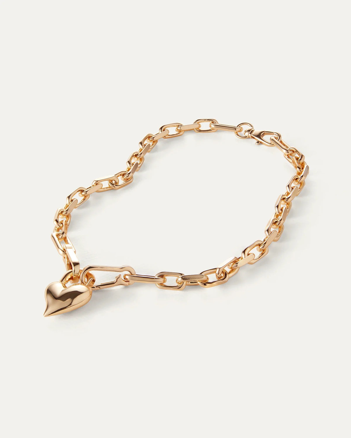 Jenny Bird Padlock Heart Pendant Necklace