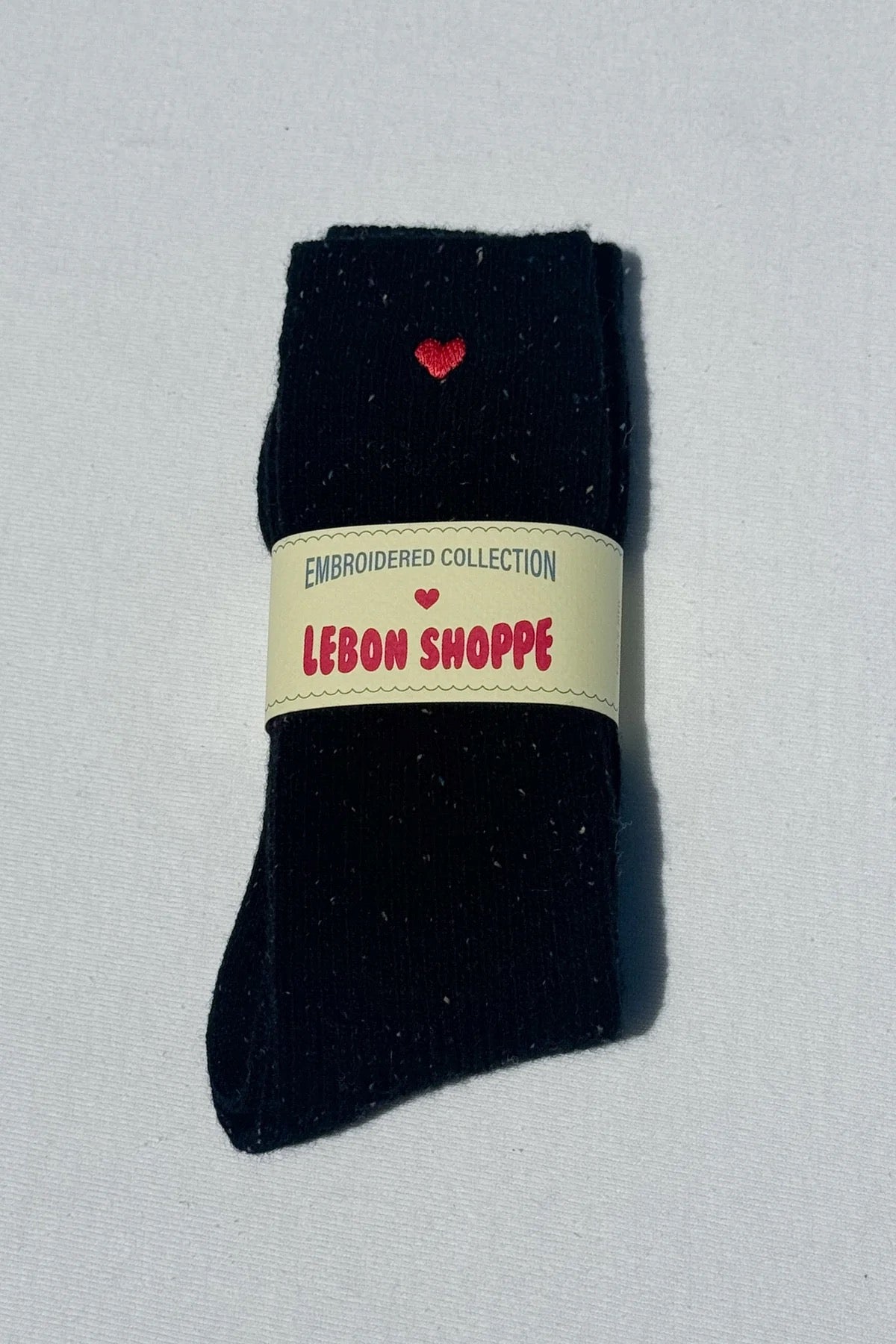 Le Bon Shoppe Embroidered Snow Socks - Heart
