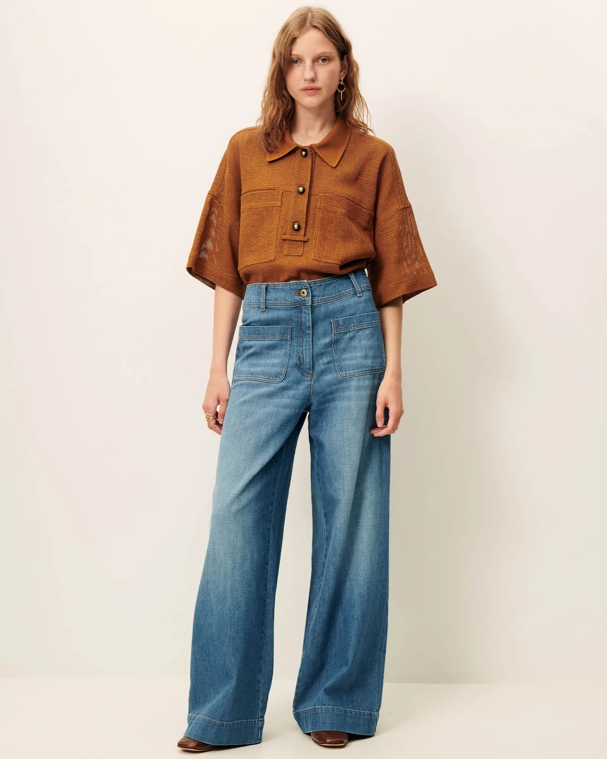 Sessun Paulo Polo Shirt - Amber Brown