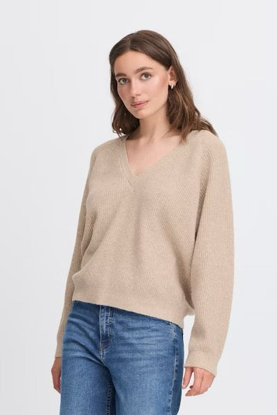 Ichi Dasila V Neck Sweater