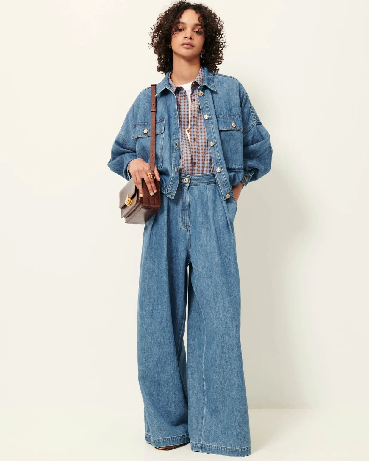 Sessun Cazanim Mid Blue Denim Jacket