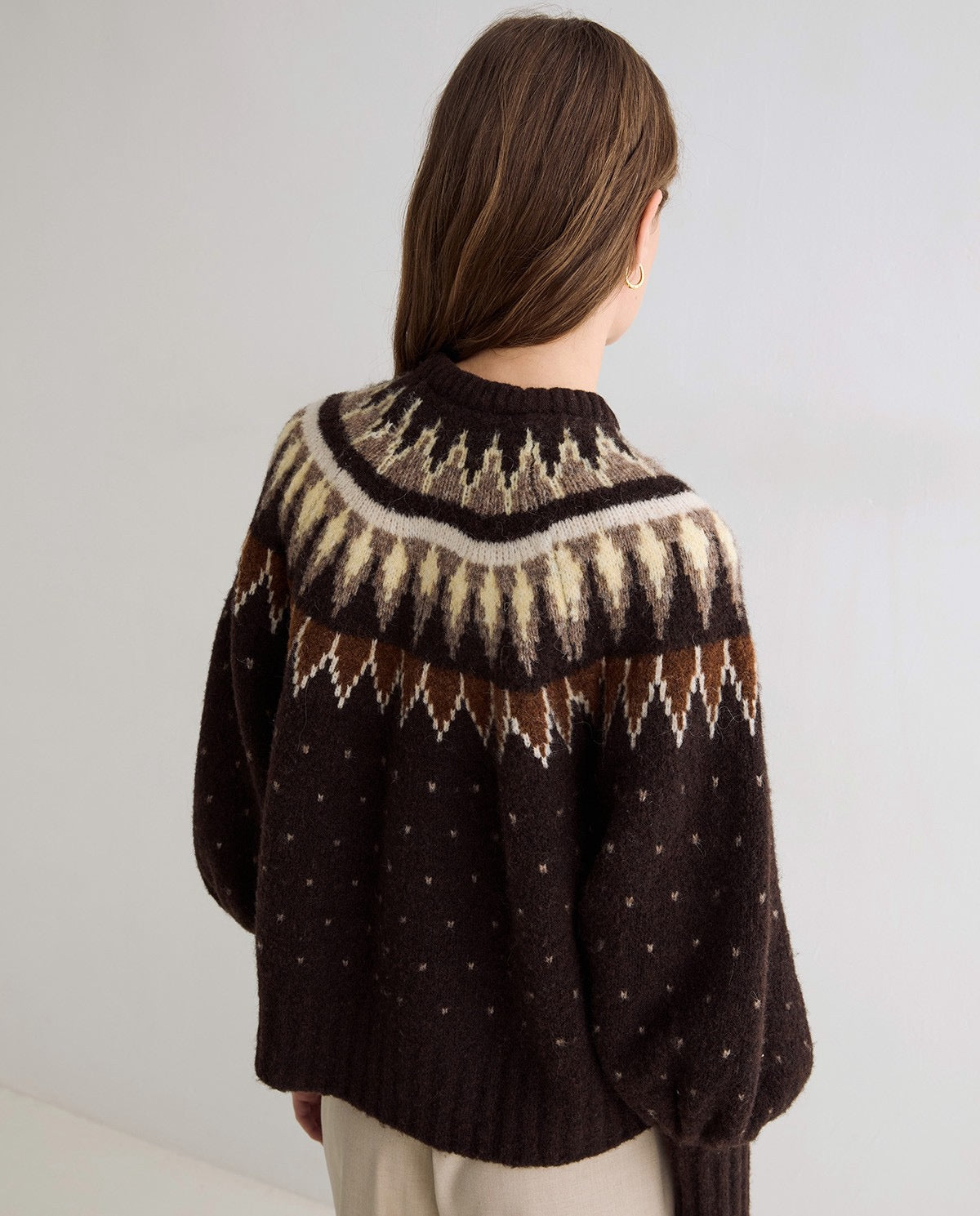 Yerse Nordic Jacquard Sweater
