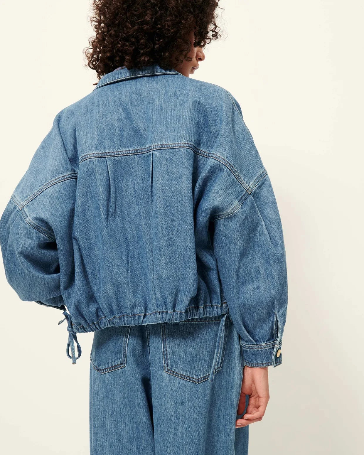 Sessun Cazanim Mid Blue Denim Jacket