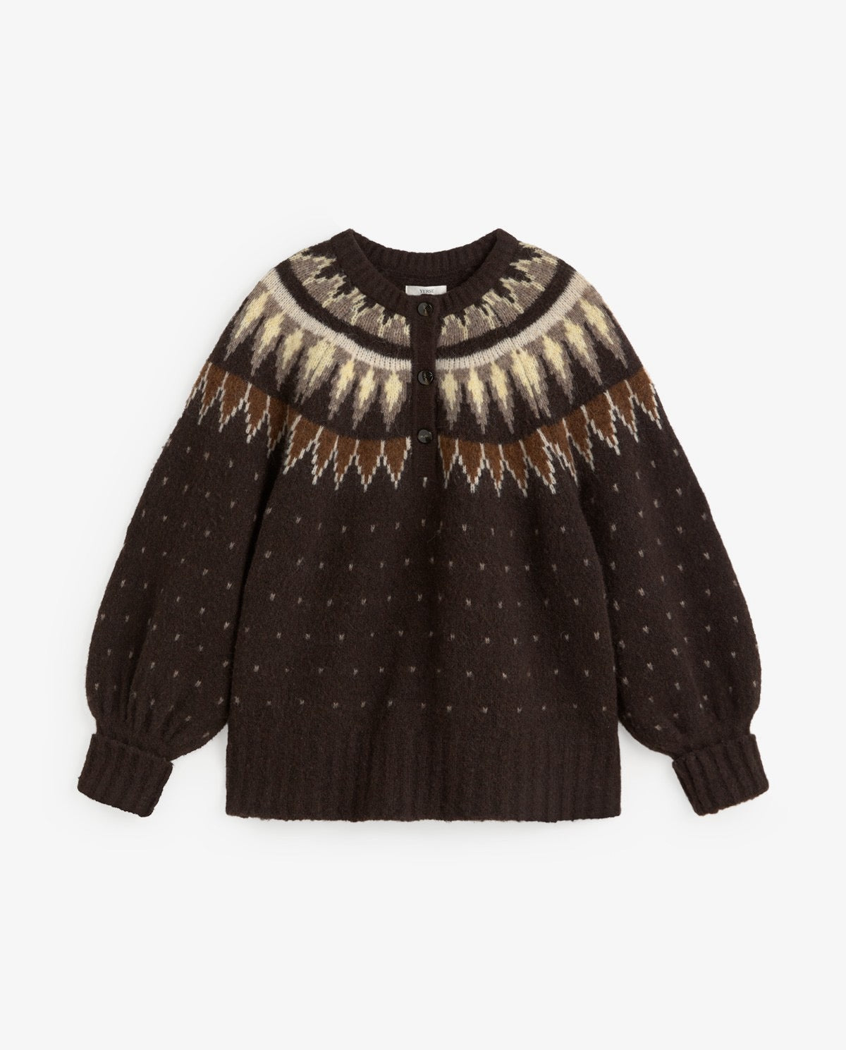 Yerse Nordic Jacquard Sweater
