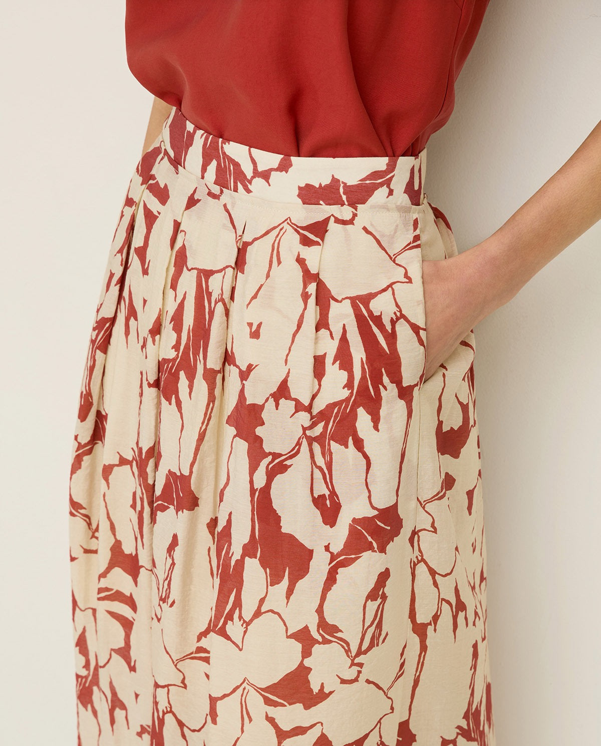 Yerse Manilas Printed Skirt