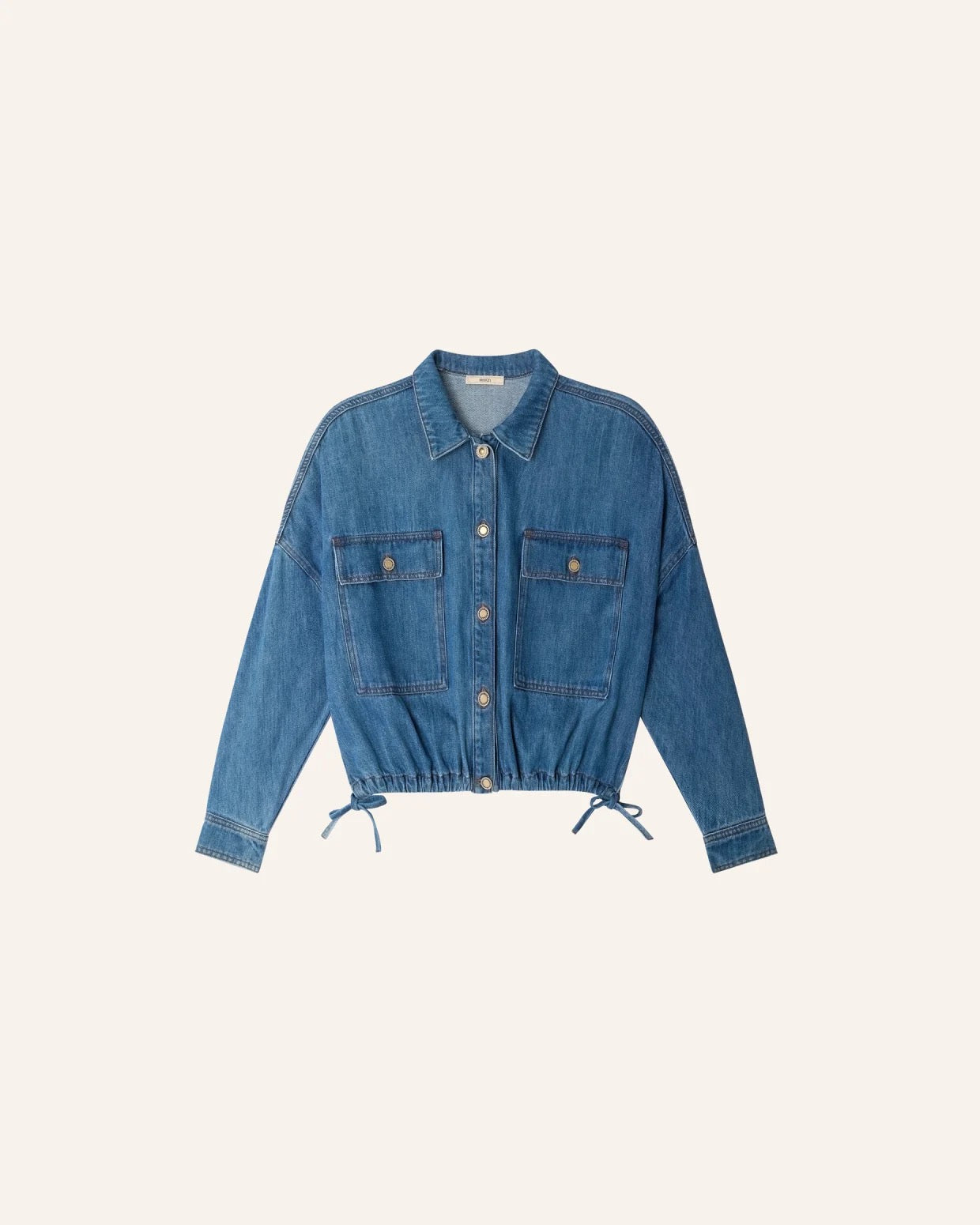 Sessun Cazanim Mid Blue Denim Jacket