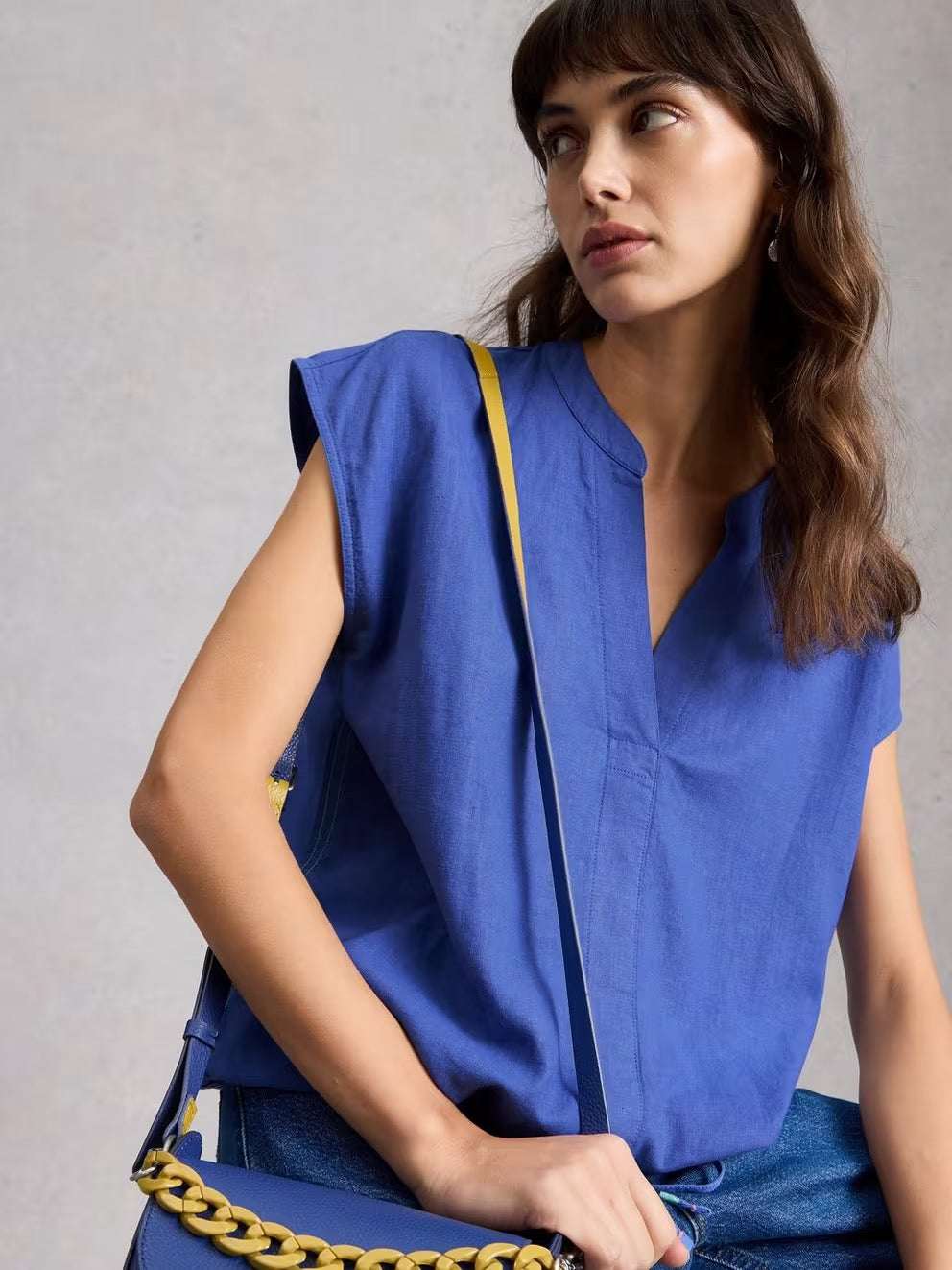 White Stuff Nicole Linen Blend Top (2 colours)