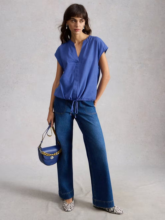 White Stuff Nicole Linen Blend Top (2 colours)