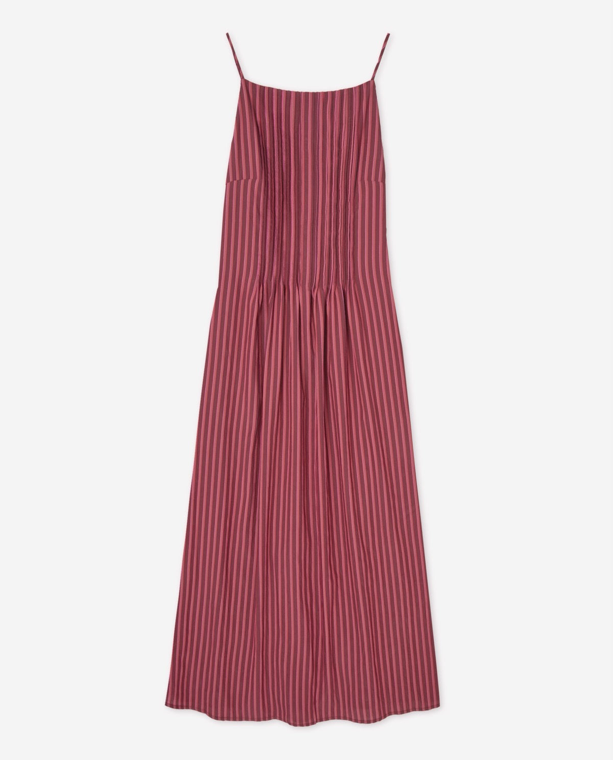 Yerse Striped Midi Camisole Dress