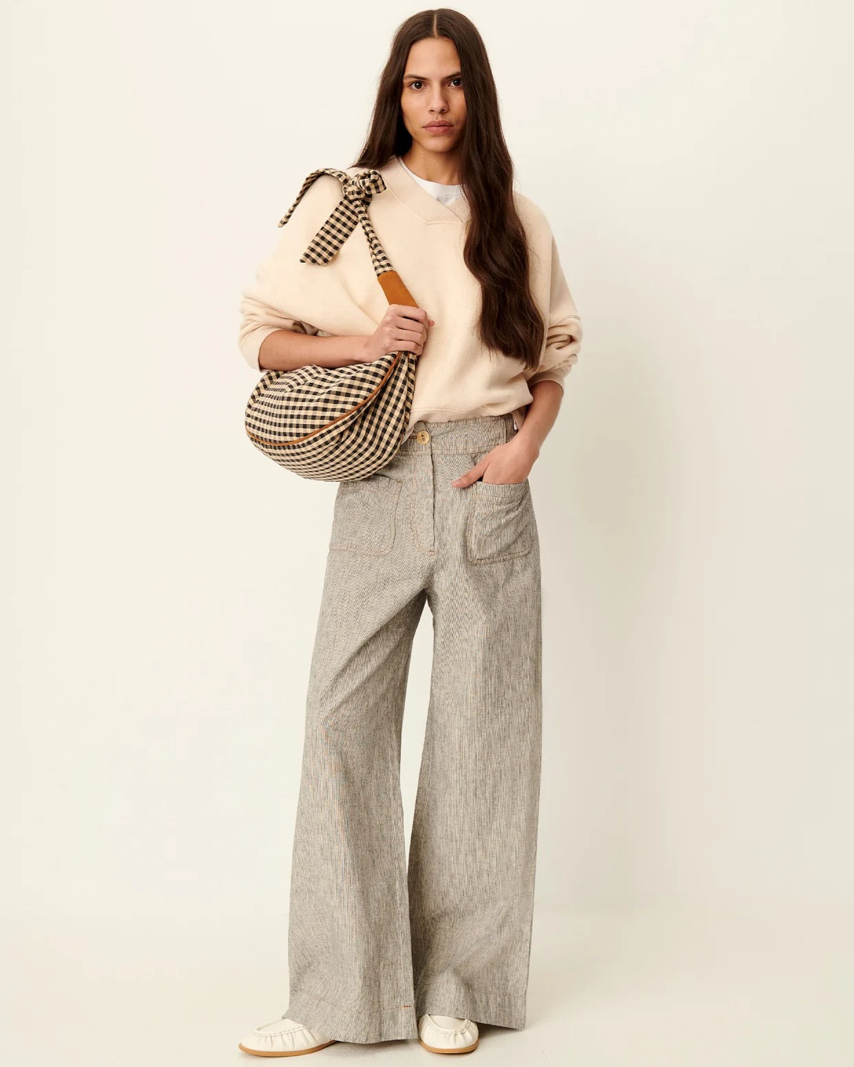 Sessun Manhatti Pants Whiblack
