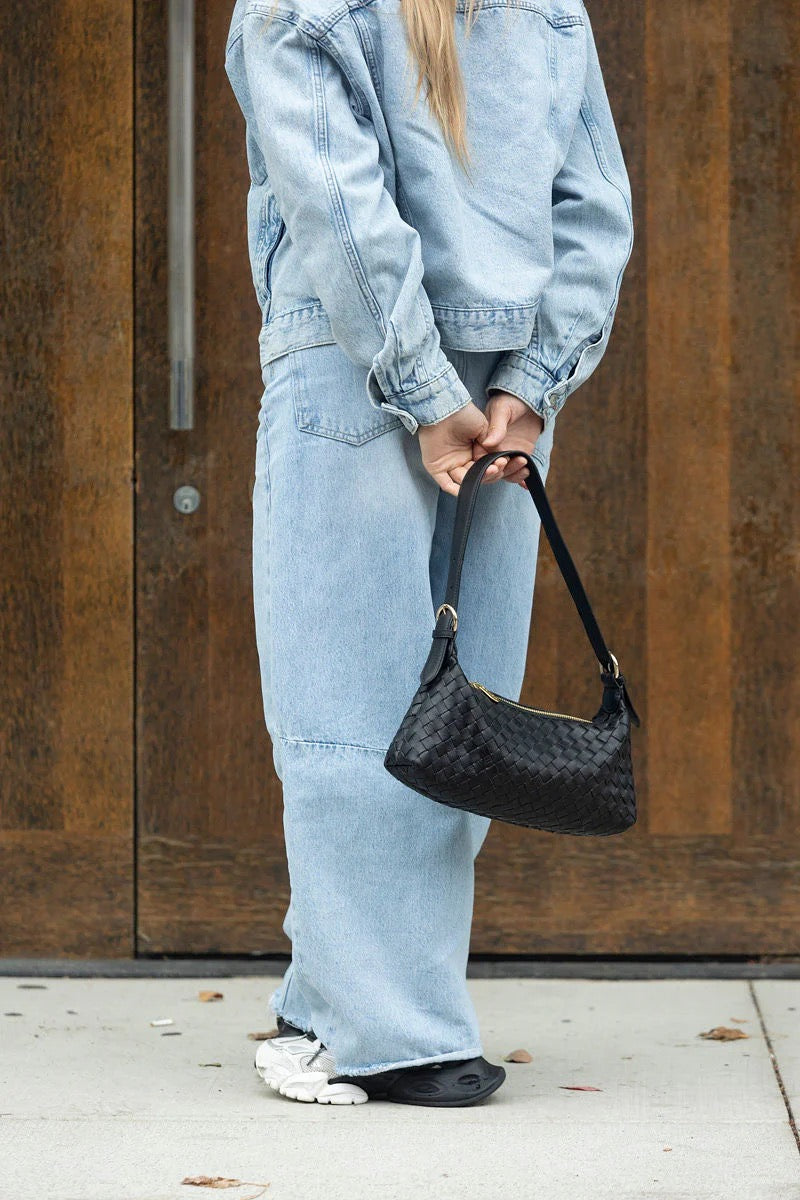 Risa Rhea Woven Shoulder Bag