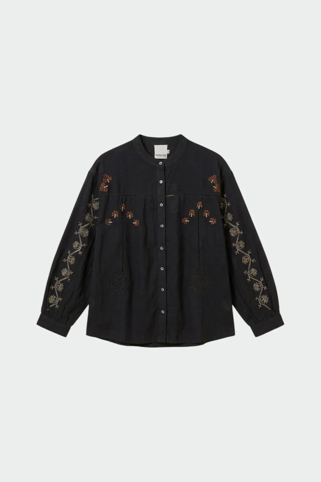 Indi & Cold Embroidered Floral Blouse