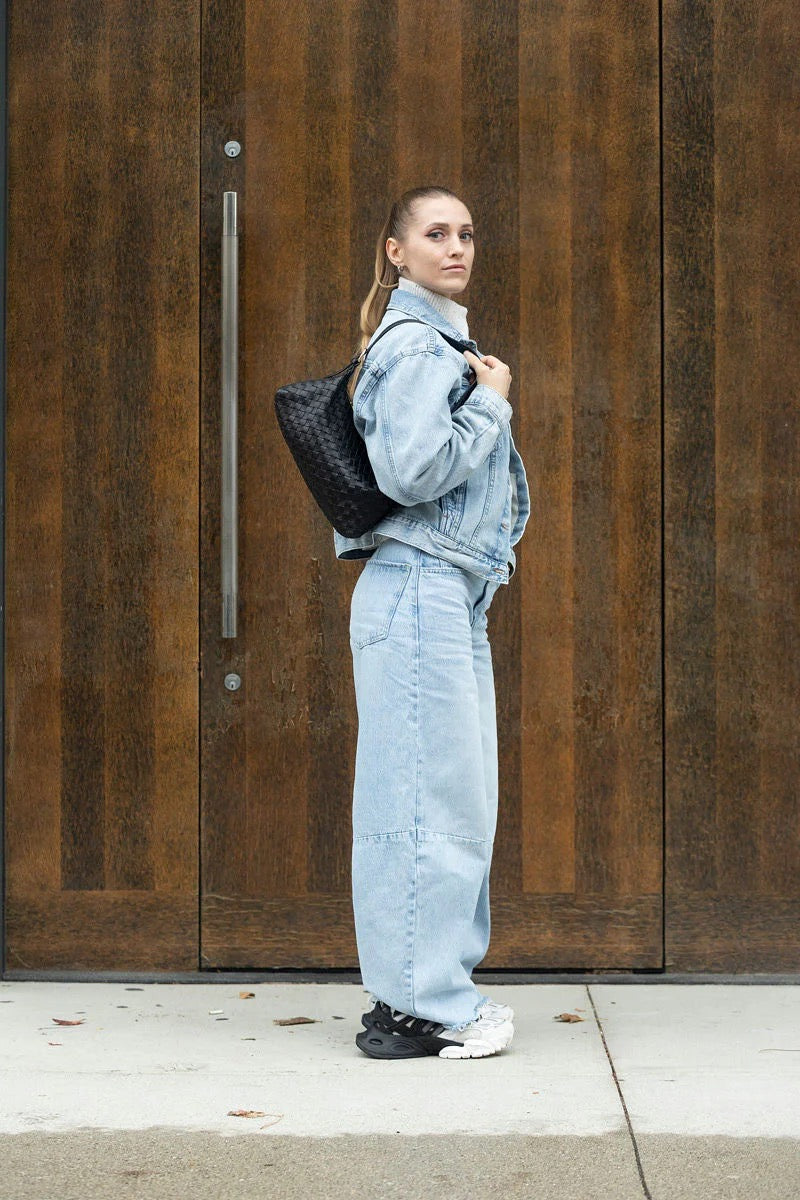 Risa Rhea Woven Shoulder Bag