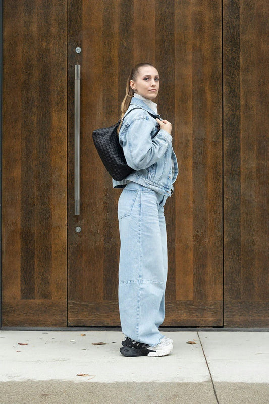 Risa Rhea Woven Shoulder Bag