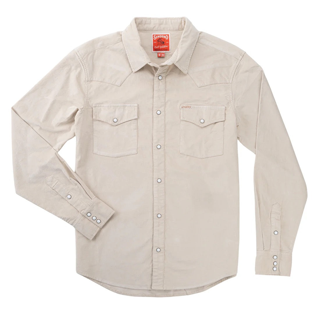 Sendero Wyatt Pearl Snap - Corduroy (3 colours)