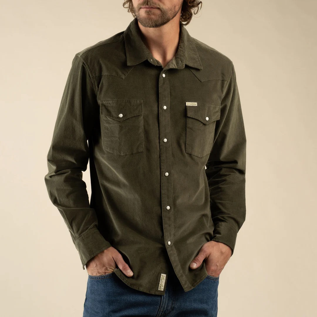 Sendero Wyatt Pearl Snap - Corduroy (3 colours)