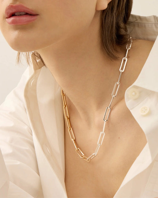 Jenny Bird Andi Slim Chain Gold / Two Tone  Necklace