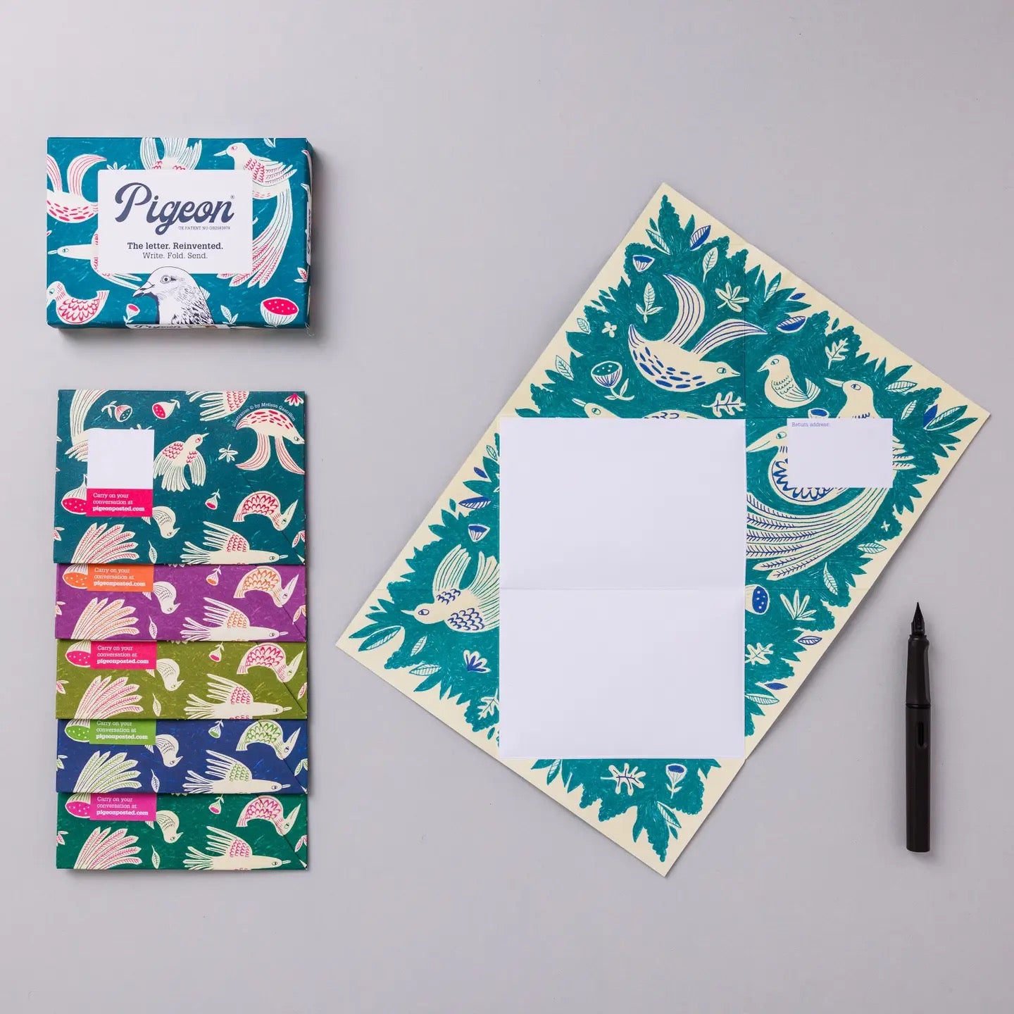 Pigeon Posted Folding Letter Set