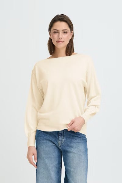 Ichi Luls Boat Neck Sweater