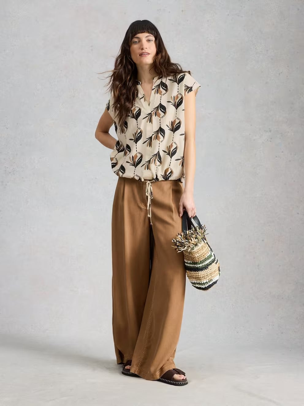 White Stuff Nicole Linen Blend Top (2 colours)