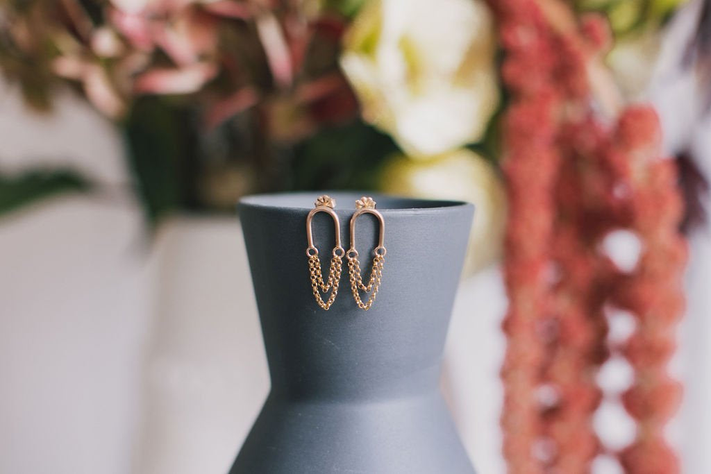 Loops Waterfall Earring / Gold