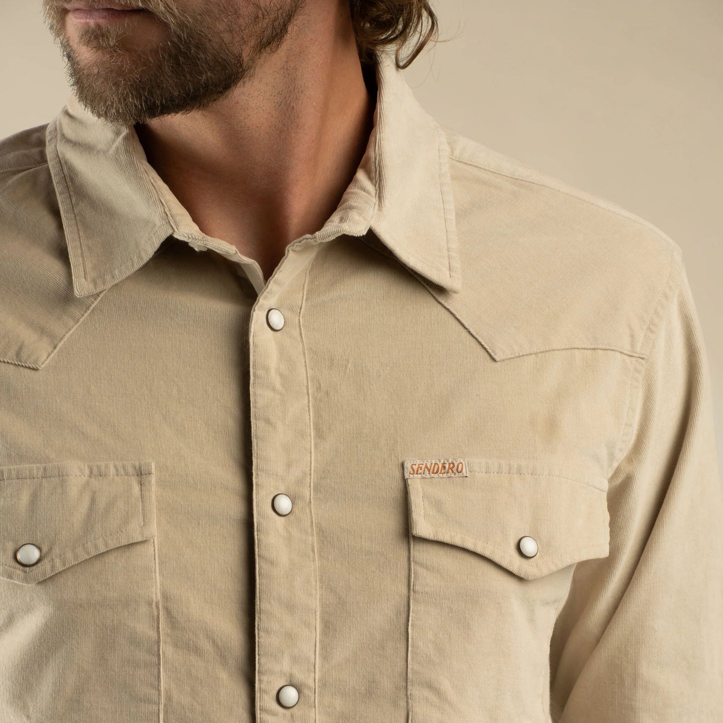 Sendero Wyatt Pearl Snap - Corduroy (3 colours)