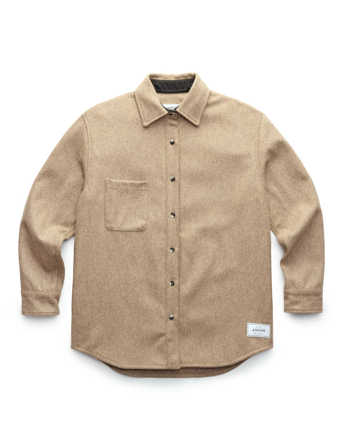 Anian Women's Relaxed Melton Wool in Prairie
