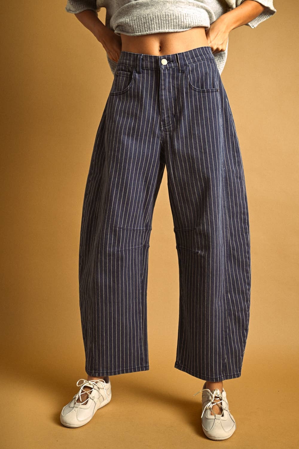 Miou Muse Barrel Pant Stripe