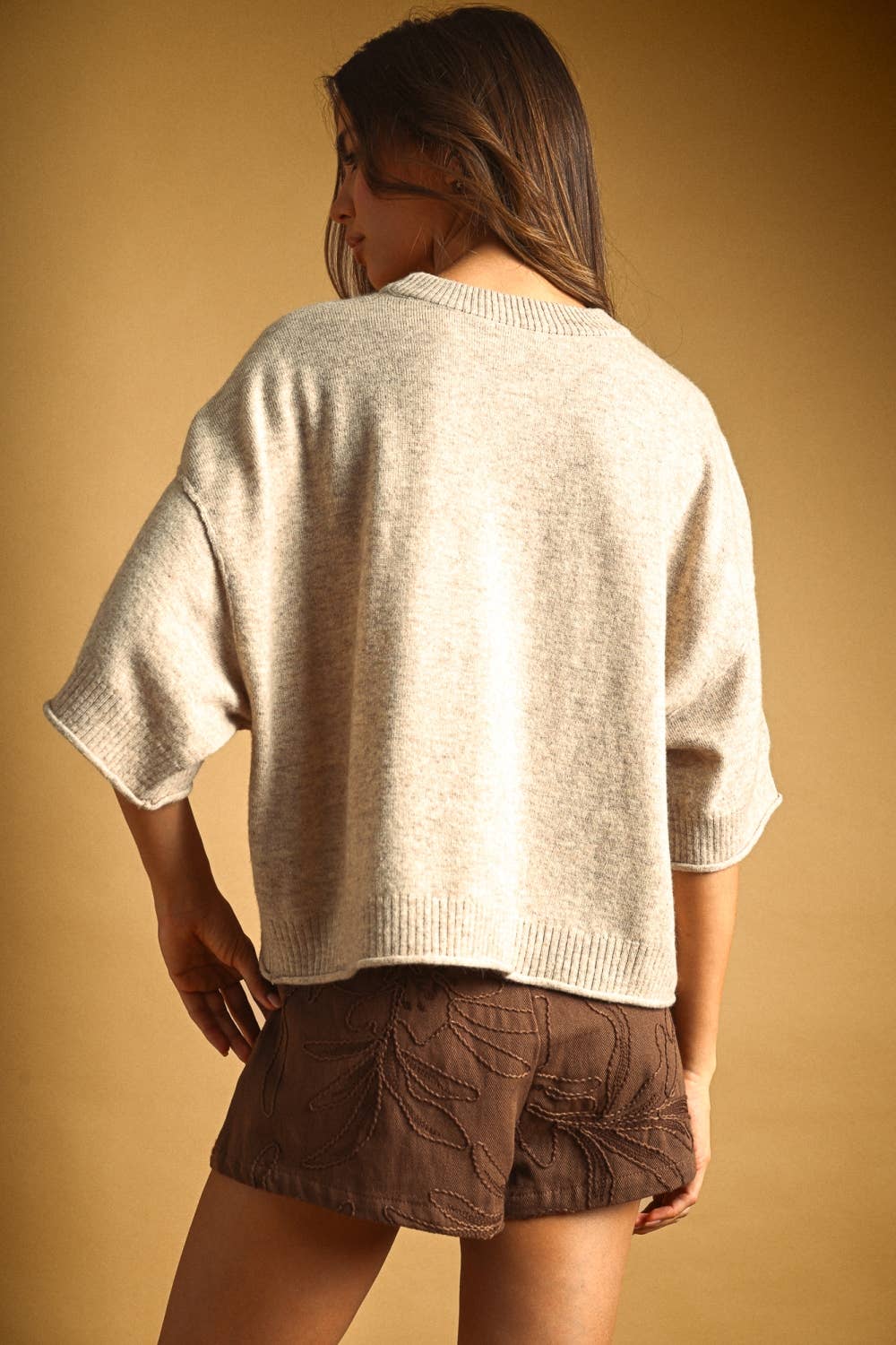 Miou Muse Sweater S/S Heather Grey