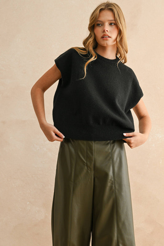Miou Muse Sweater S/S Black