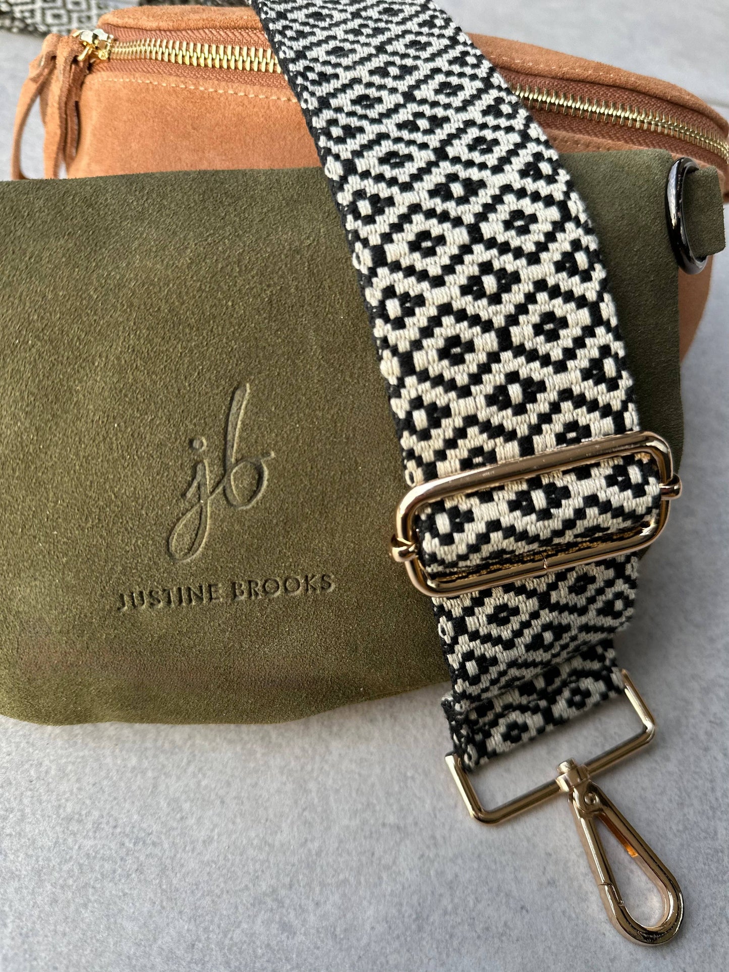 Justine Brooks Suede Crossbody Bag (2 Colours)