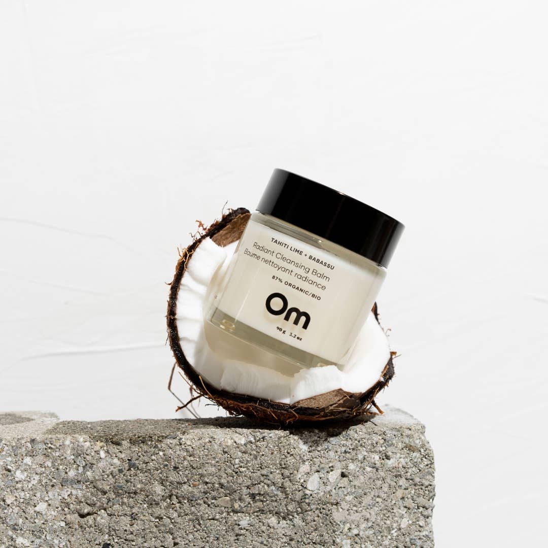 Om Organics Tahiti Lime + Babassu Radiant Cleansing Balm