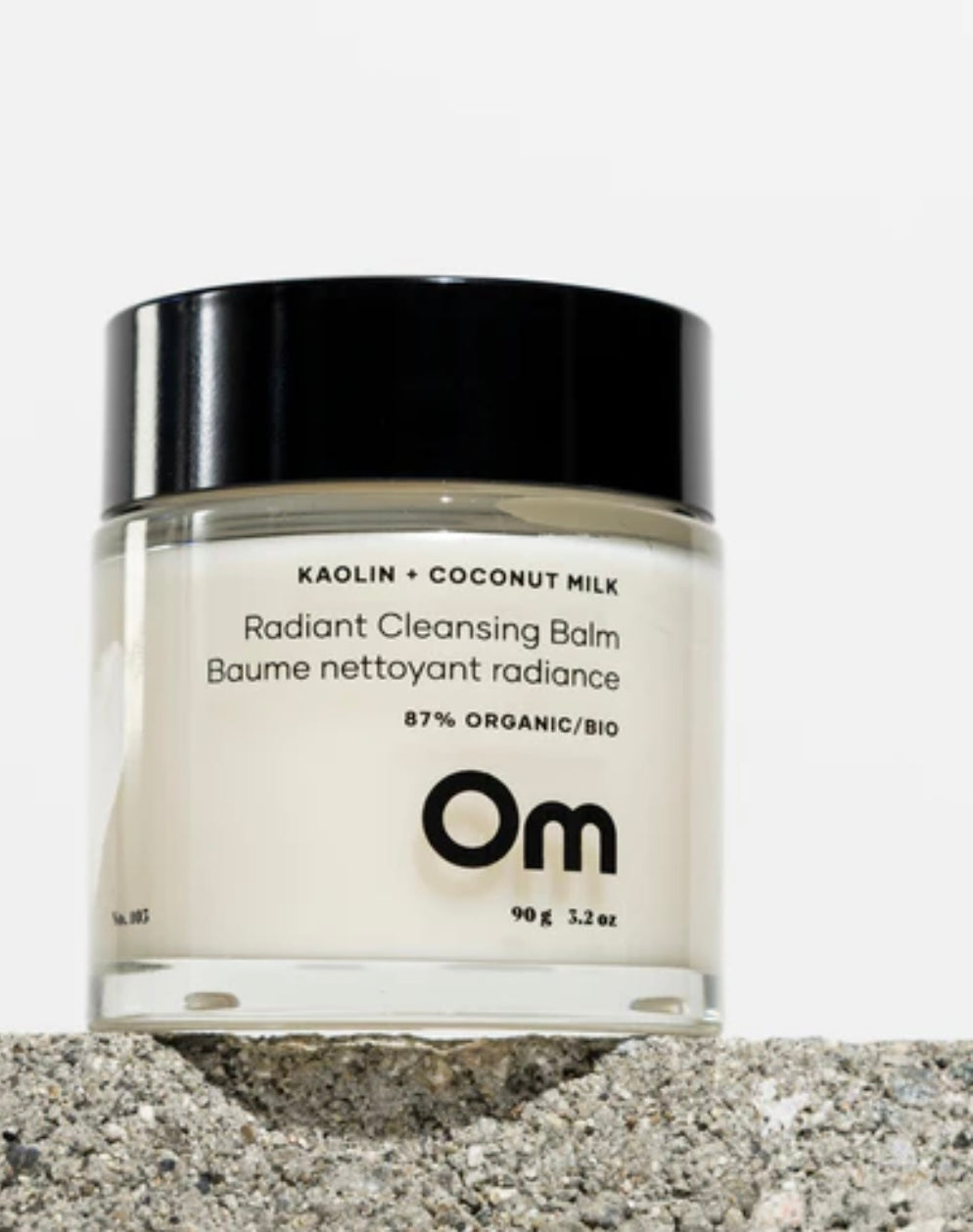 Om Organics Kaolin + Coconut Milk Cleansing Balm