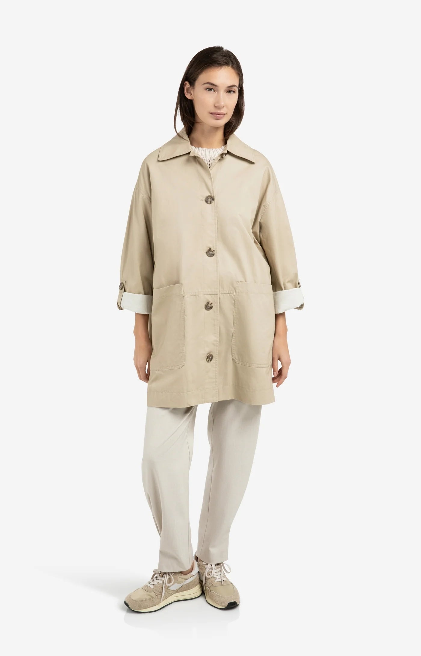 Yaya Oversized Midweight Cotton Jacket