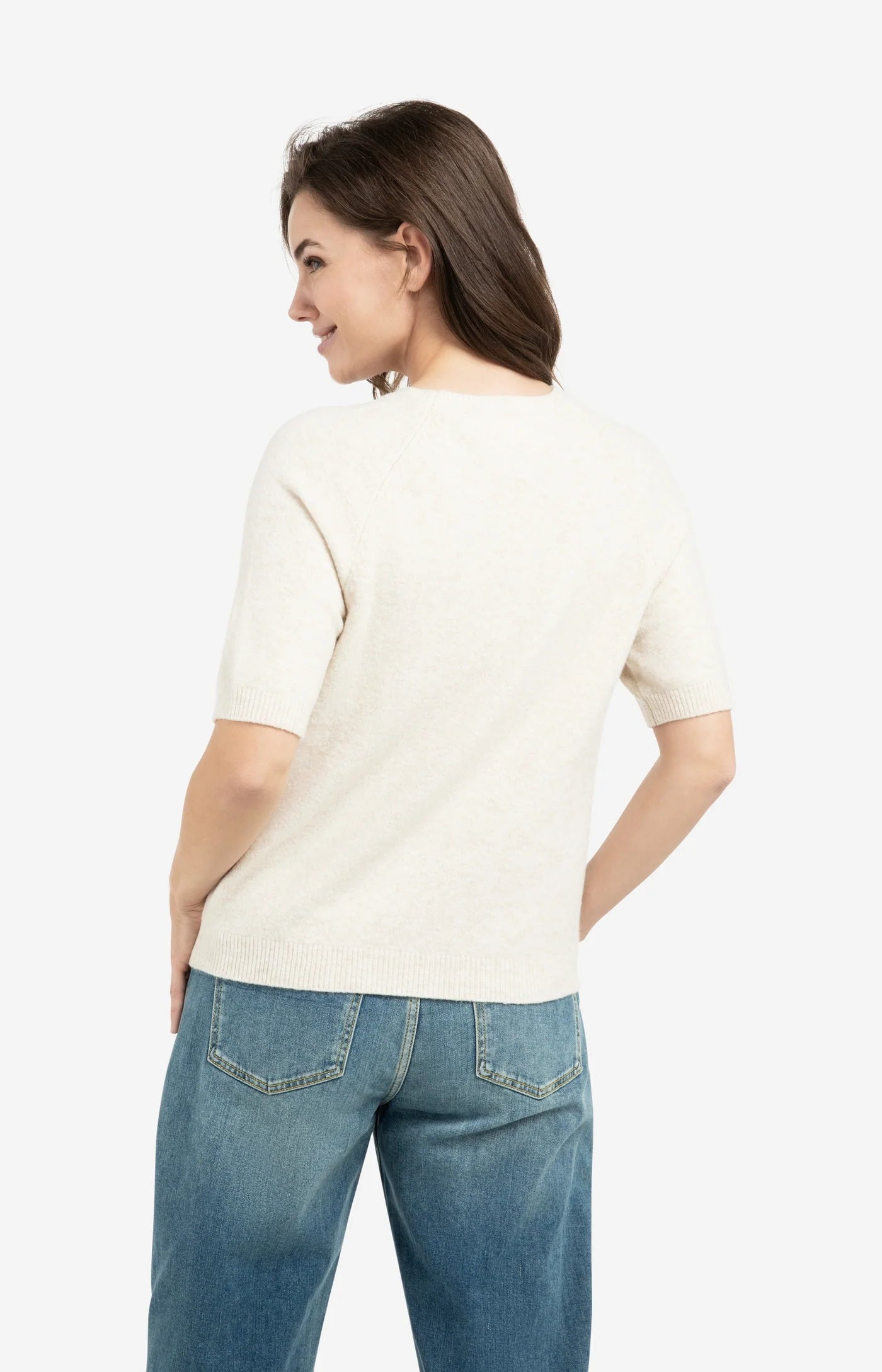 YaYa Raglan Short Sleeve Sweater