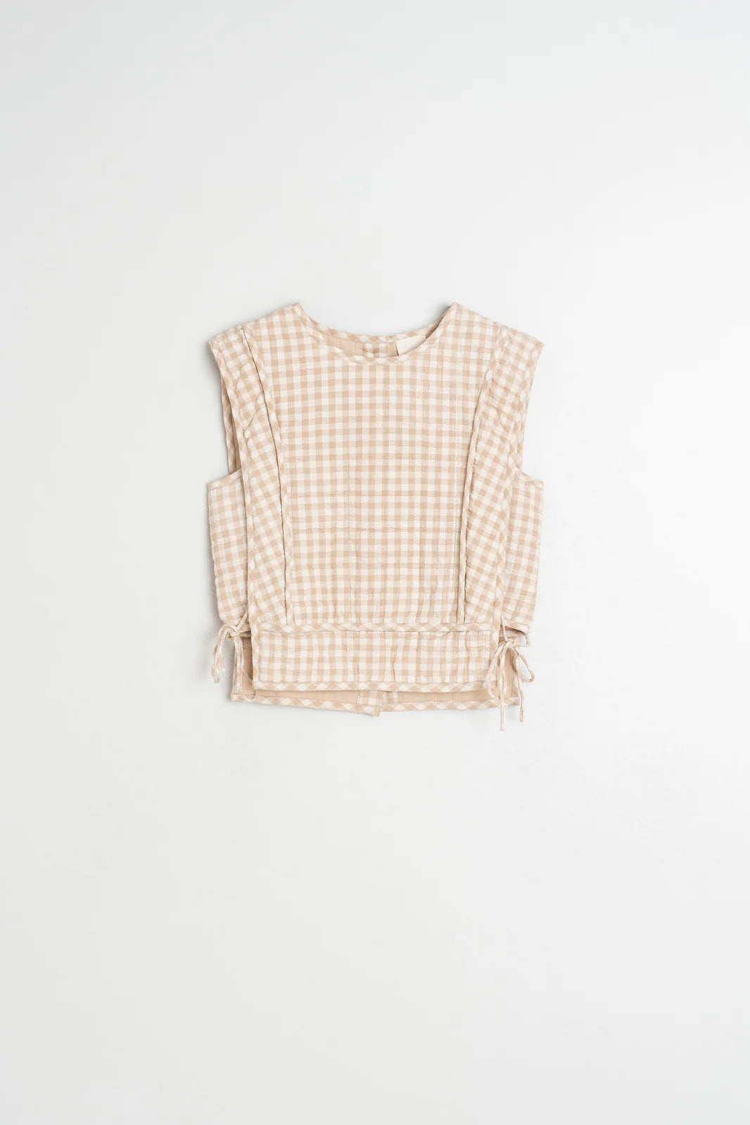 Indi & Cold Quilted Checkered Top
