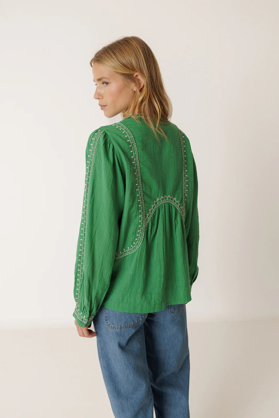 Indi & Cold Embroidered Blouse (2 colours)